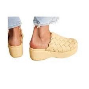 Sam Edelman X Free People Circus NY "Julieta" Woven, Platform Clogs/Mules, 6